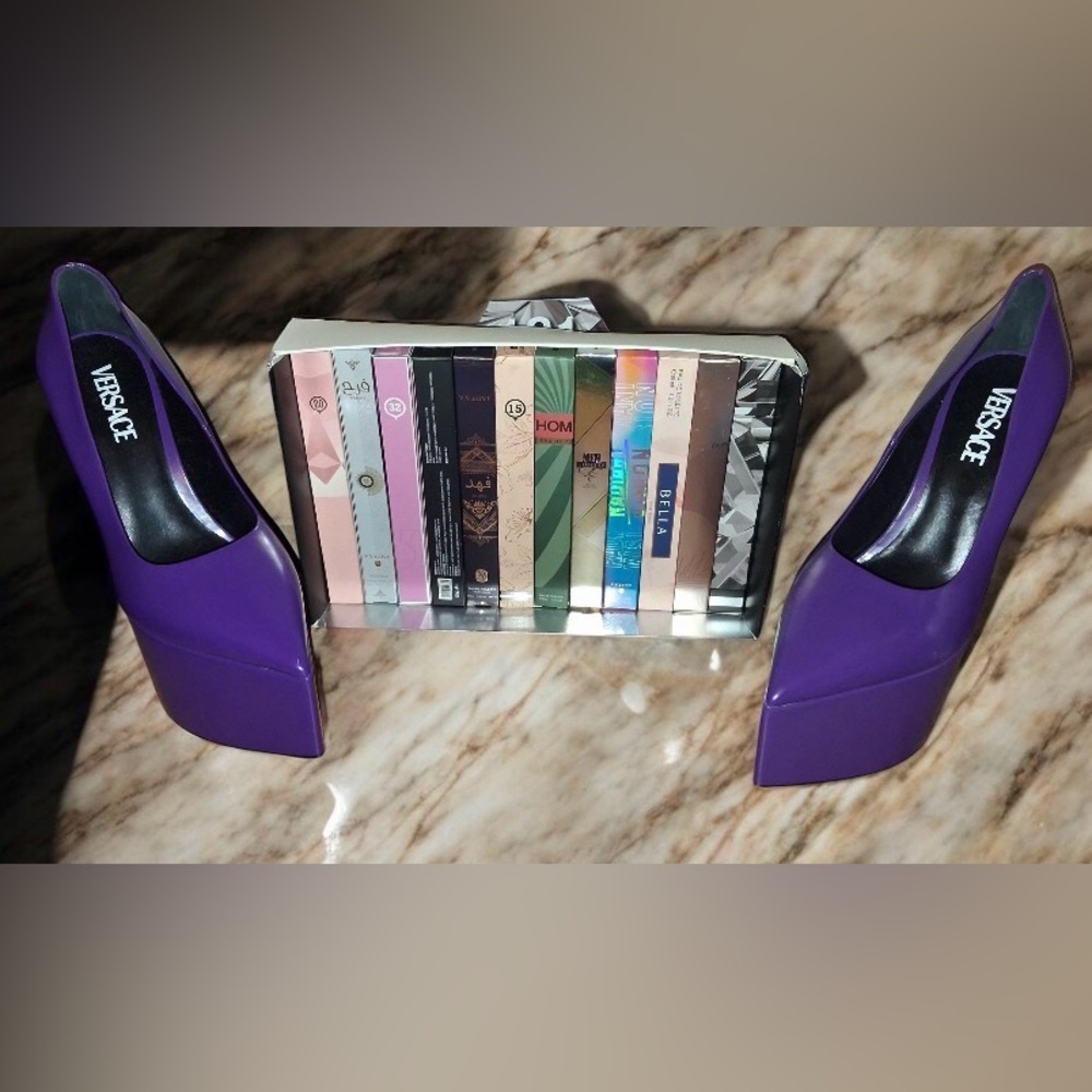 Versace Purple Platform Women's Shoes